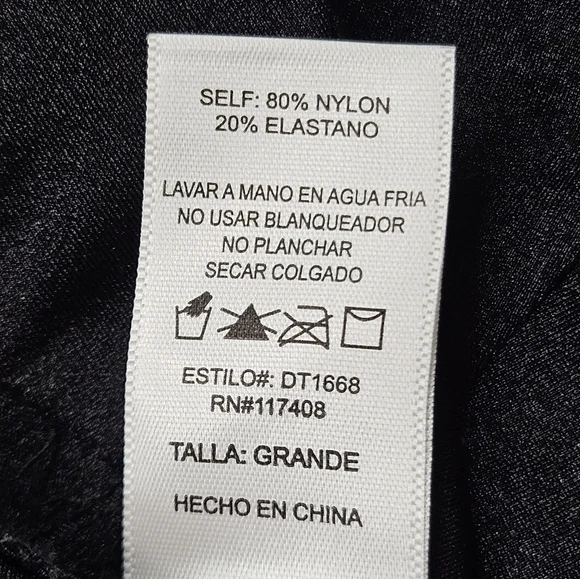 Black Bustier Top L - Picture 5 of 7